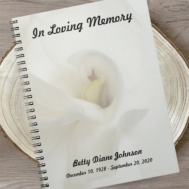 Cuaderno Bloc de notas conmemorativo o funeral para invitad (Subido por el creador)