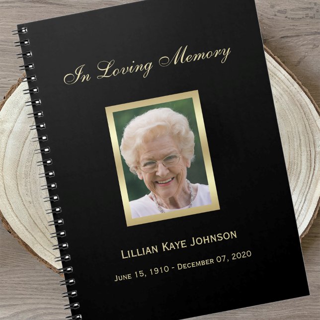 Cuaderno Bloc de notas conmemorativo o funeral para invitad (Subido por el creador)