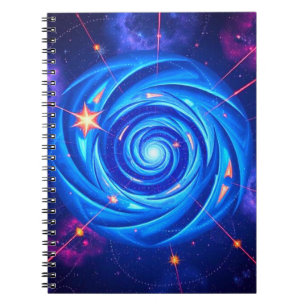 Cuaderno Bloc de notas cósmico   Escribir entre las estrell