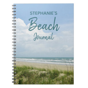 Cuaderno Bloc de notas costero personalizado de Beach Journ