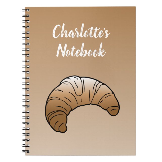 Cuaderno Bloc de notas croissant Spiral Photo (Frente)
