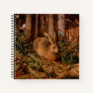 Cuaderno Bloc de notas cuadrado del año 2023 del Conejo de 