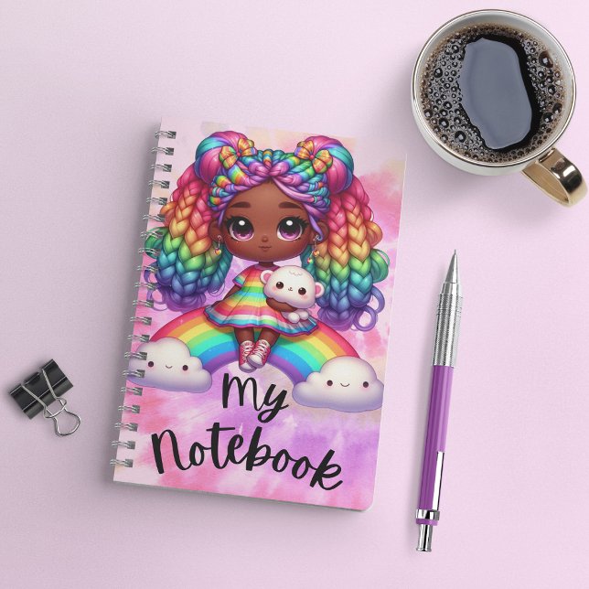 Cuaderno Bloc de notas Cute portátil / Bloc de notas arcoir (Subido por el creador)