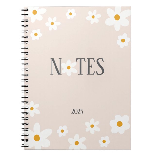 Cuaderno Bloc de notas Daisy (Frente)