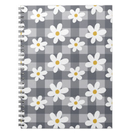 Cuaderno Bloc de notas Daisy Days - Black Gingham