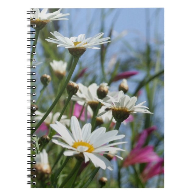 Cuaderno Bloc de notas Daisy Flowers (Frente)