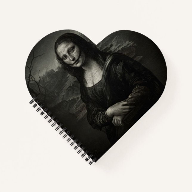 Cuaderno Bloc de notas Dark Mona Lisa (Anverso)