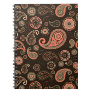 Cuaderno Bloc de notas Dark Paisley