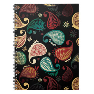 Cuaderno Bloc de notas Dark Paisley