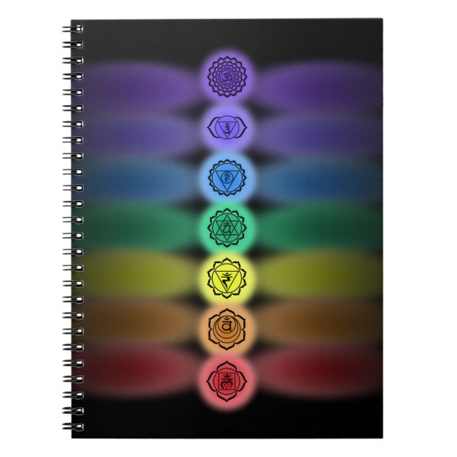 Cuaderno bloc de notas de 7 chakras (Frente)