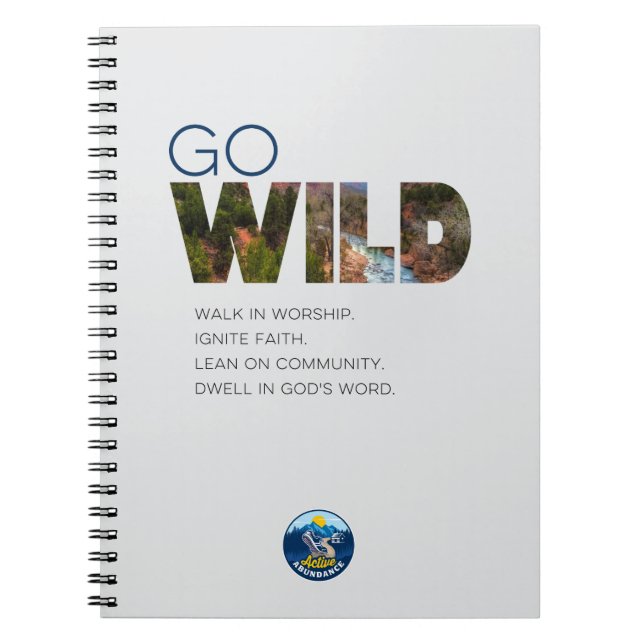 Cuaderno bloc de notas de abundancia activa (Frente)