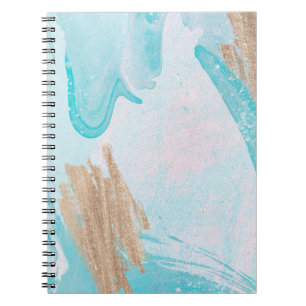 Cuaderno Bloc de notas de acuarela abstracta