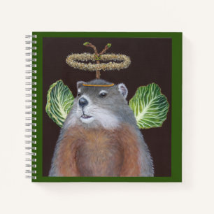 Cuaderno bloc de notas de ángel de Groundhog