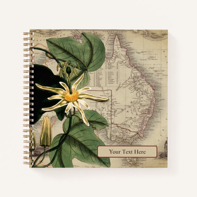 Cuaderno Bloc de notas de apasionado nativo de época (Anverso)