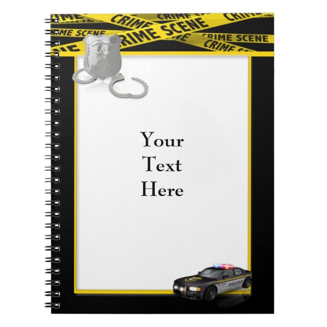 Cuaderno Bloc de notas de aplicación de la ley (Frente)