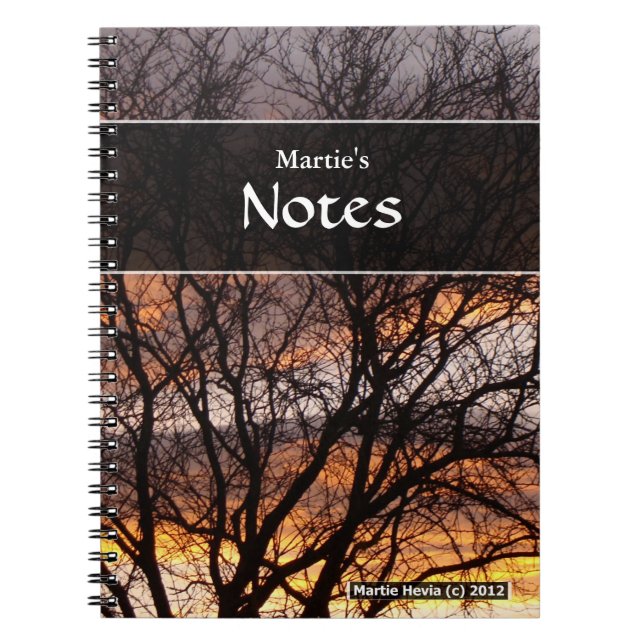 Cuaderno Bloc de notas de árbol de apertura (Frente)