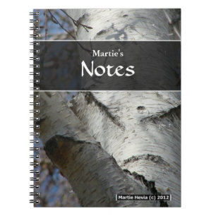 Cuaderno Bloc de notas de árbol de birch