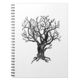 Cuaderno Bloc de notas de árbol de invierno