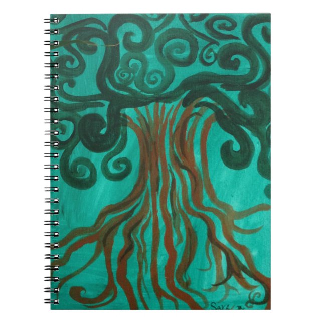 Cuaderno Bloc de notas de árbol de vida (Frente)