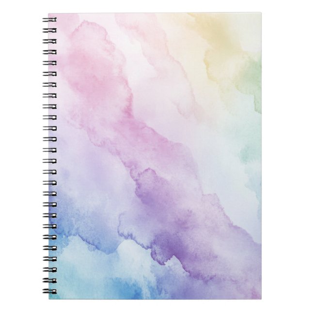 Cuaderno Bloc de notas de arcoiris Pastel (Frente)
