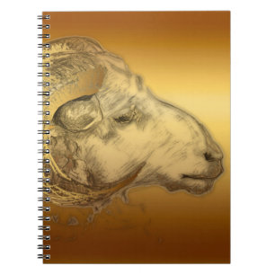 Cuaderno Bloc de notas de Aries Zodiac chino en Año de Ram