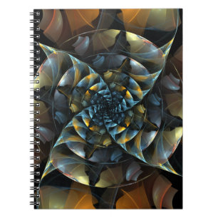 Cuaderno Bloc de notas de arte abstracto en el volante