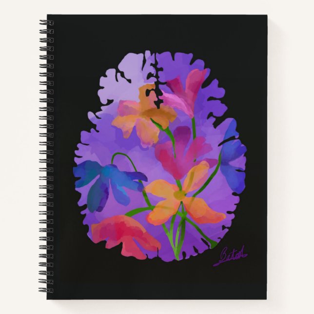 Cuaderno Bloc de notas de arte cerebral (Anverso)