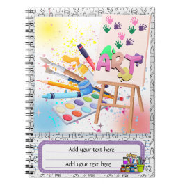 Cuaderno Bloc de notas de arte de regreso a la escuela