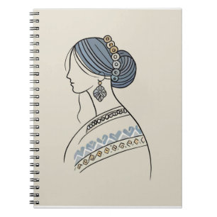 Cuaderno Bloc de notas de arte folclórico ucraniano   Gráfi