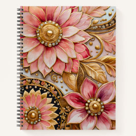 Cuaderno Bloc de notas de arte jovial bizantino colorido