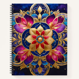 Cuaderno Bloc de notas de arte jovial bizantino colorido
