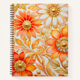 Cuaderno Bloc de notas de arte jovial bizantino colorido