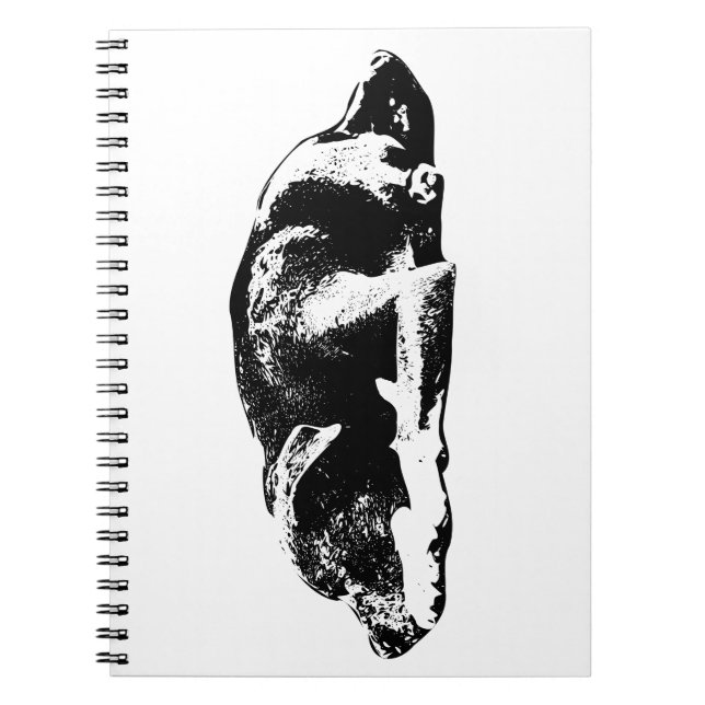 Cuaderno Bloc de notas de arte monocromo con mezcla de Pitb (Frente)