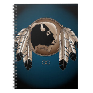 Cuaderno Bloc de notas de arte nativo Libro de Metis Animal