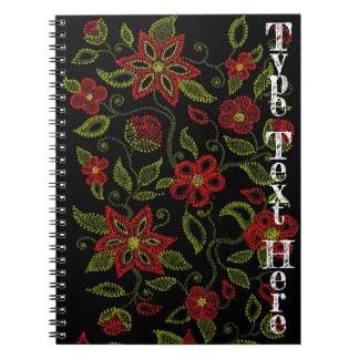 Cuaderno Bloc de notas de arte nativo Metis Beading Journal