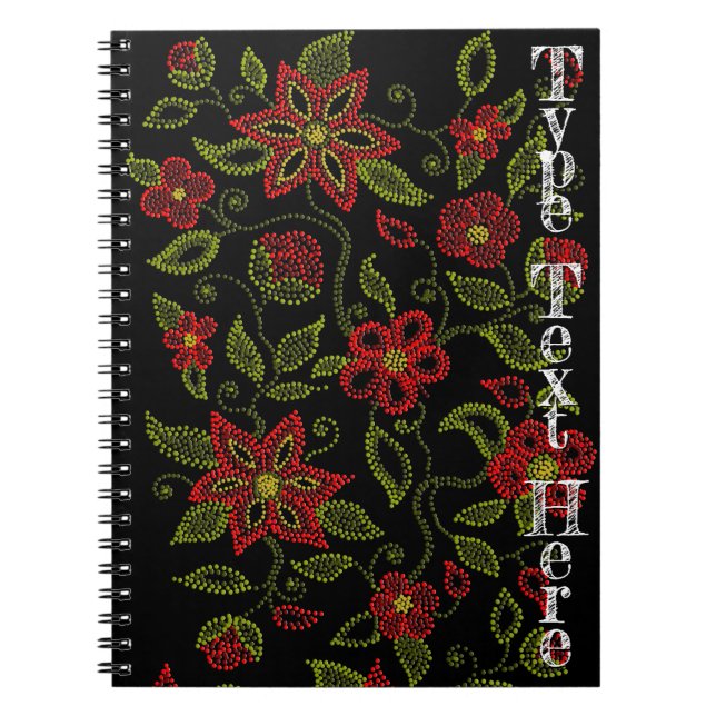 Cuaderno Bloc de notas de arte nativo Metis Beading Journal (Frente)