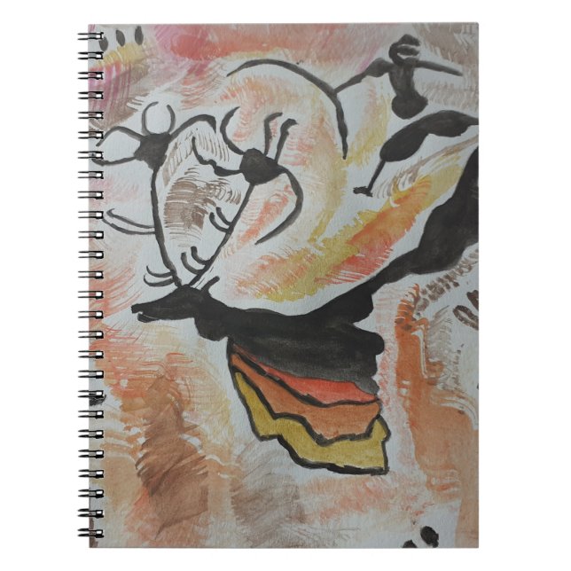 Cuaderno Bloc de notas de arte rupestre (Frente)