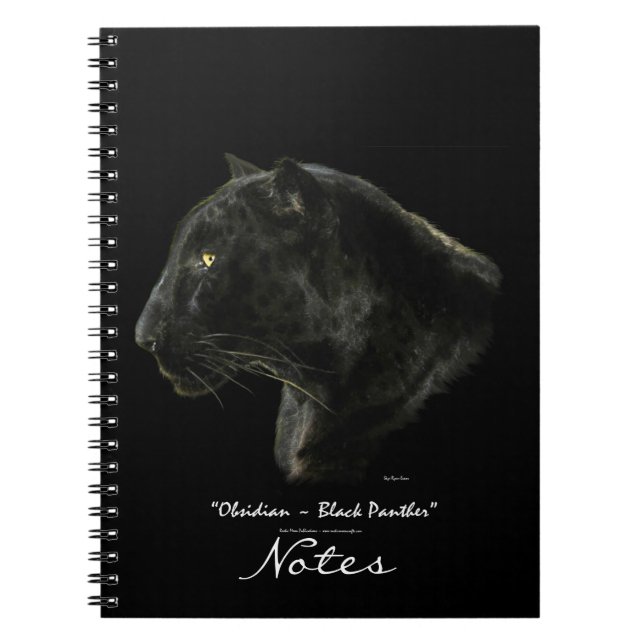 Cuaderno Bloc de notas de arte sobre vida salvaje del leopa (Frente)