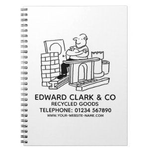 Cuaderno Bloc de notas de artículos reciclados