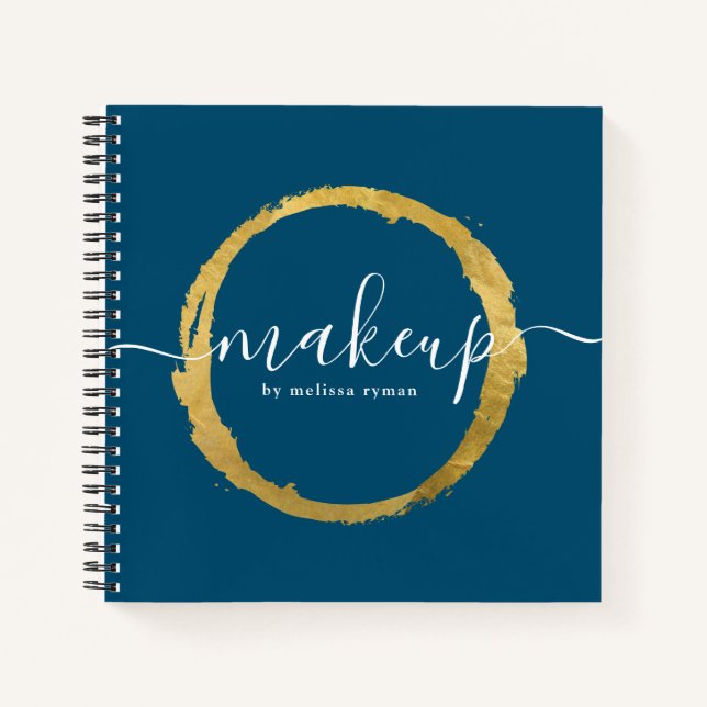 Cuaderno Bloc de notas de artista de maquillaje (Anverso)
