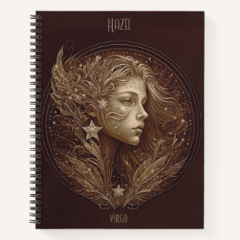 Cuaderno Bloc de notas de astrología para Virgo