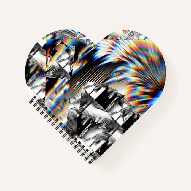 Cuaderno Bloc de notas de ataque con arco iris (Anverso)