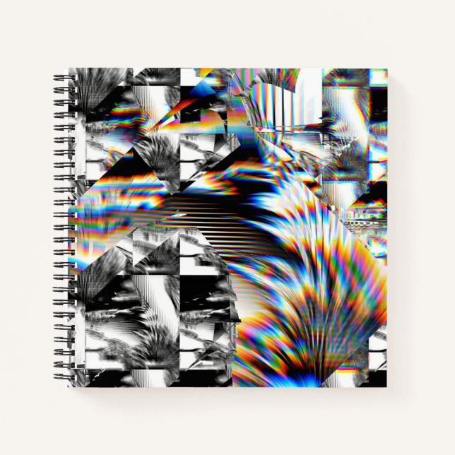 Cuaderno Bloc de notas de ataque con arco iris (Anverso)