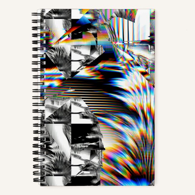 Cuaderno Bloc de notas de ataque con arco iris (Anverso)