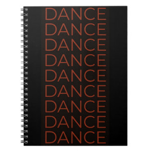 Cuaderno Bloc de notas de baile