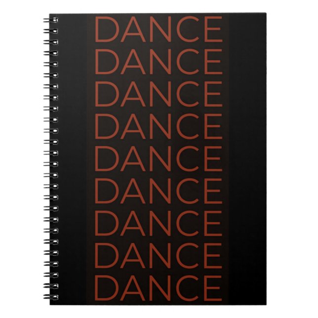 Cuaderno Bloc de notas de baile (Frente)