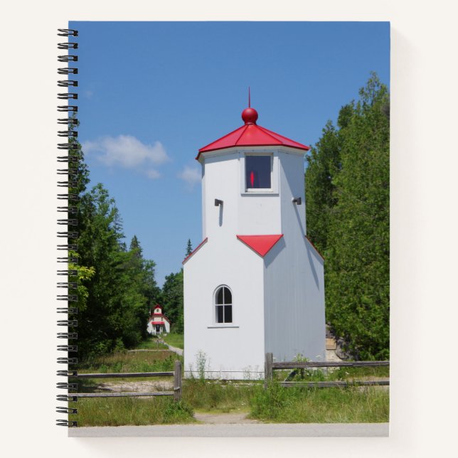 Cuaderno bloc de notas de Baileys Harbour Range Lights (Anverso)