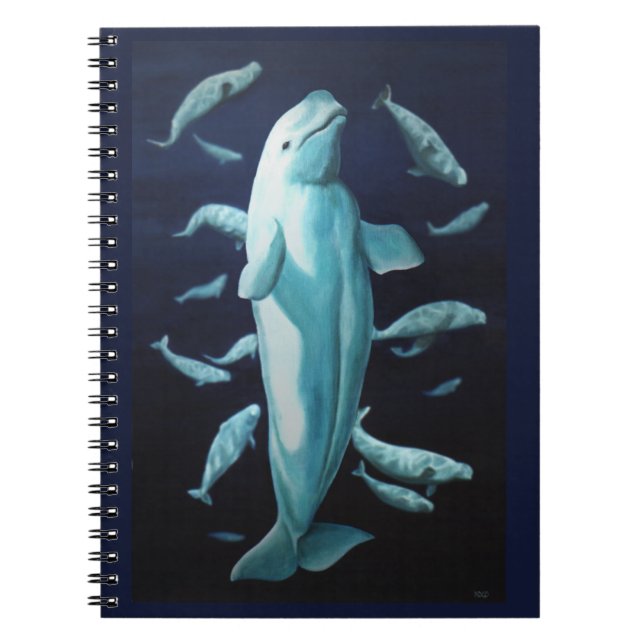 Cuaderno Bloc de notas de ballena Beluga Libro de notas de  (Frente)