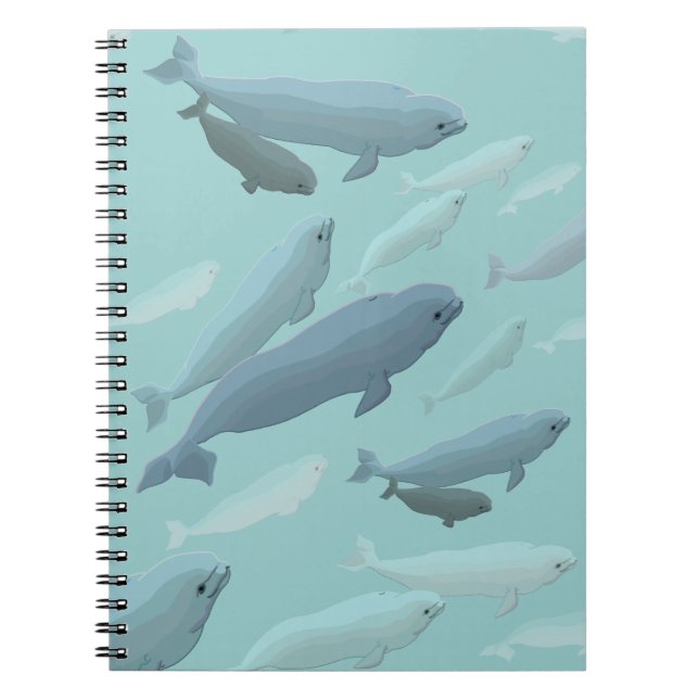 Cuaderno Bloc de notas de ballena Beluga Libro de notas de  (Frente)