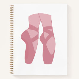 Cuaderno bloc de notas de ballet